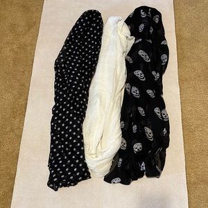 3 Sheer Infinity Scarves